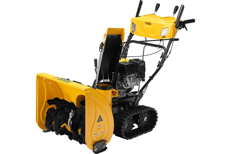 Бензиновая снегоуборочная машина Denzel sbm 610dt pro, 212cc, гусеницы, эл.старт, блок. дифф. 97657