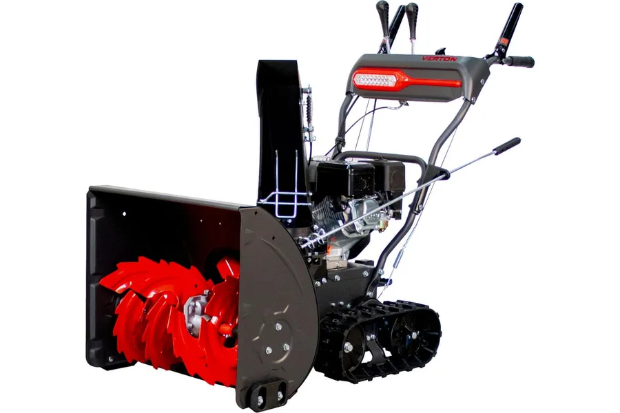 Бензиновая снегоуборочная машина VERTON ice sb-761lte 5,15 квт, 7 л.с, v 212 см3, ширина/высота 61/51 см, гусеницы, фара, электрозапуск 01.9676.14793