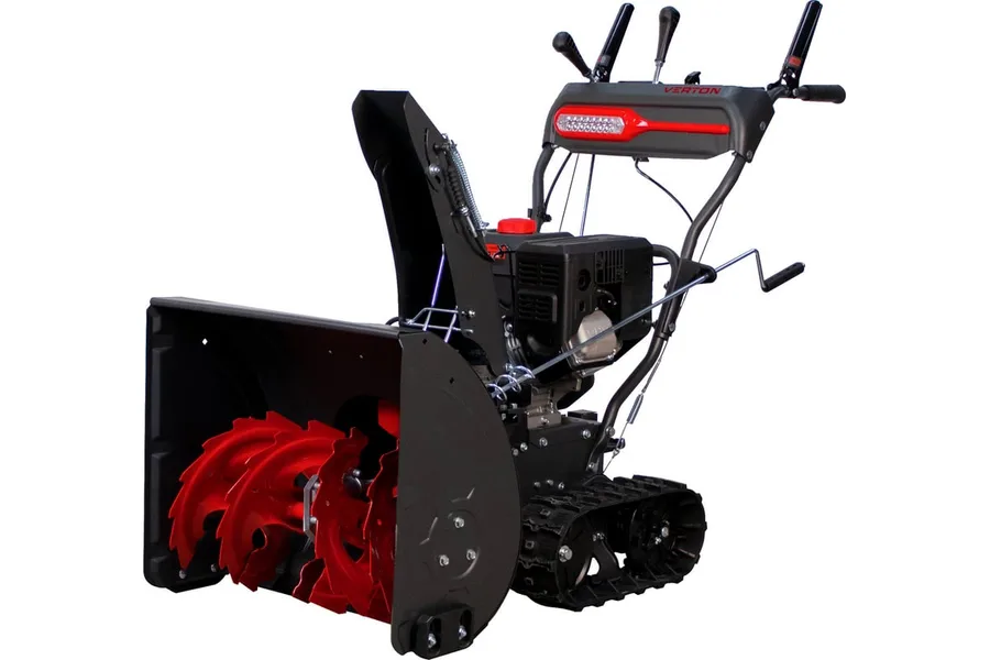 Бензиновая снегоуборочная машина VERTON ice sb-961lte 5,7 квт, 9 л.с, v 270 см3,шир/выс 61/51 см, гусеницы, фара, электрозапуск 01.9676.14794