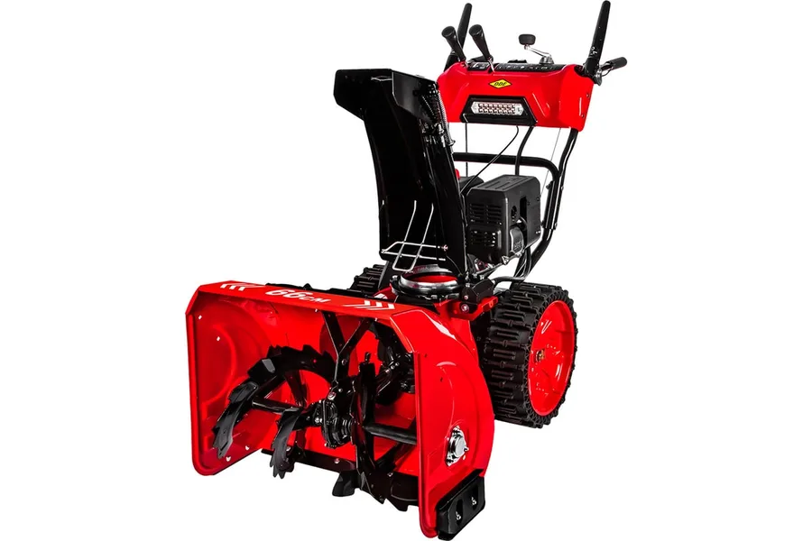 Бензиновый снегоуборщик DDE ST7066LE SnowEngine 7,0 л.с, ширина 66 см, скор. +6/-2, колеса 16, управление на панели, электрический старт, фара 798-492